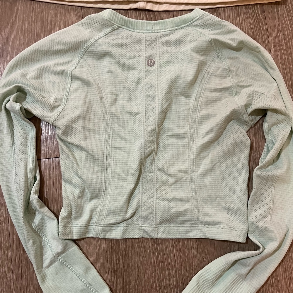 Cropped Lulu long sleeve Mint green